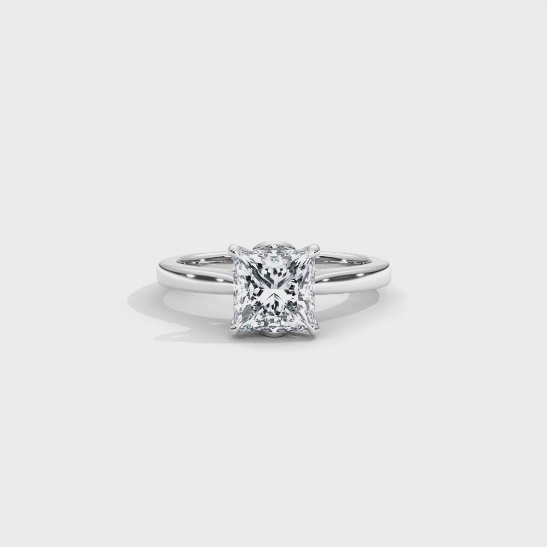 Hera's Empowered Lotus | Lotus Gallery Diamond Bridge Engagement Ring