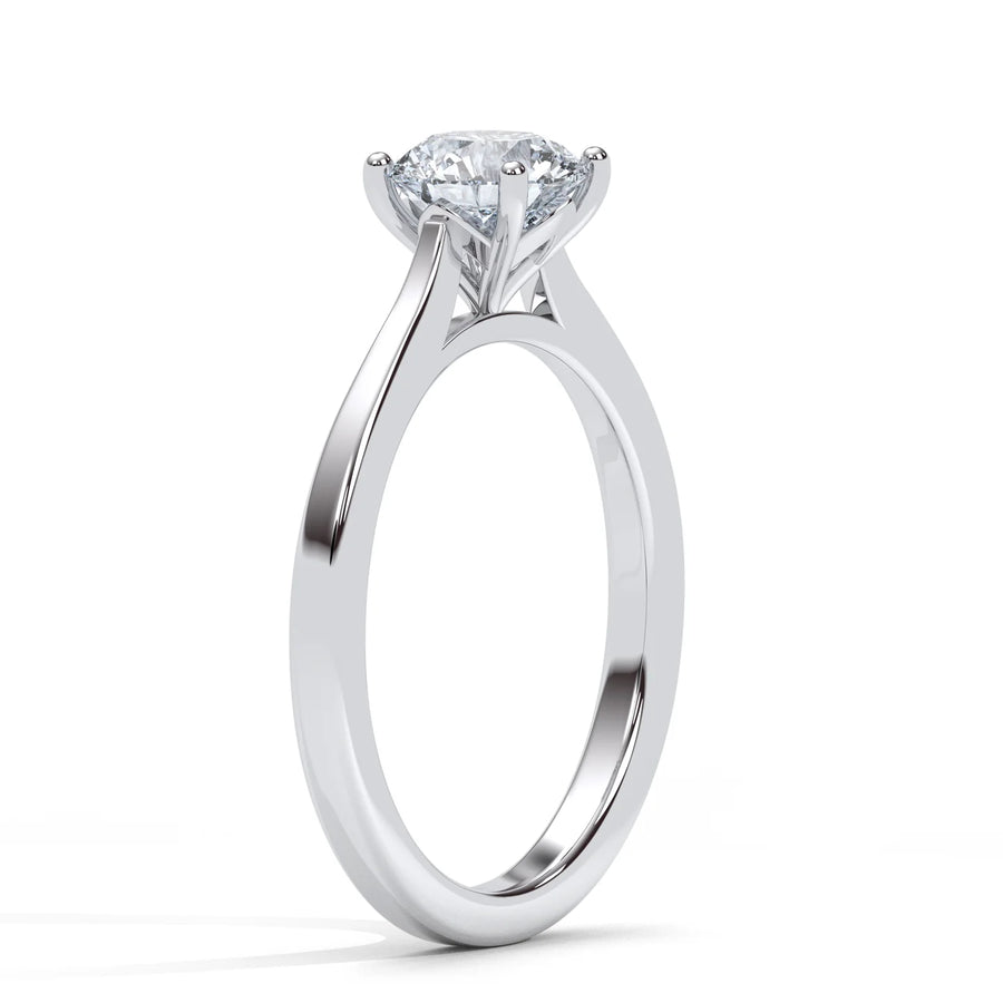 The Bloom of Hera round diamond engagement ring